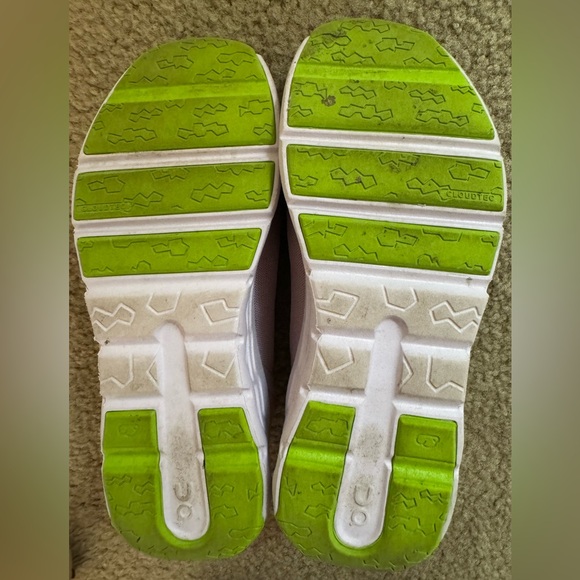 On Cloud Kids Cloudleap Shoes- Pink and Green - Picture 7 of 7